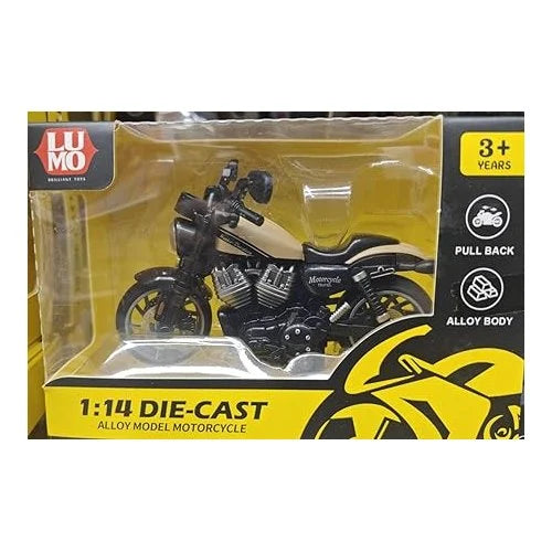 1:14 Scale Pull Back Diecast Alloy Royal Motorcycle Toy Bike Simulation Model