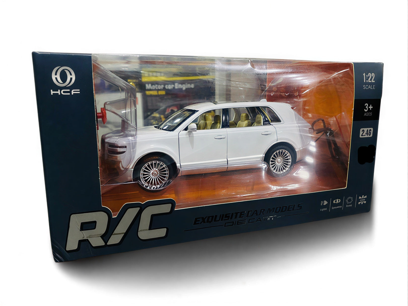 1:22 RC Diecast Toyota Century SUV Model Car With Smoke