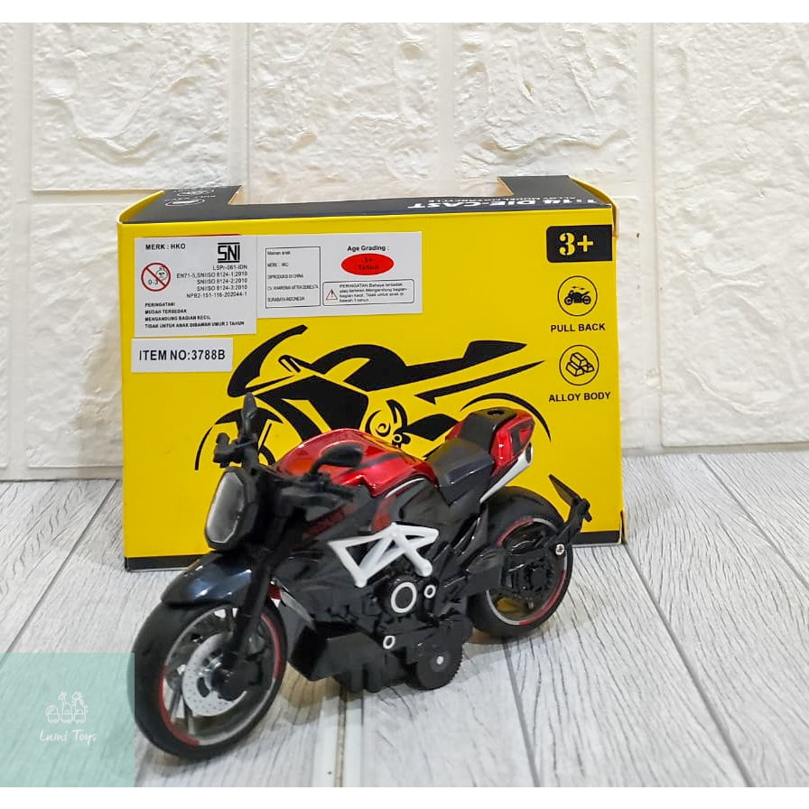 1:14 Die-Cast Alloy Motorcycle Toy