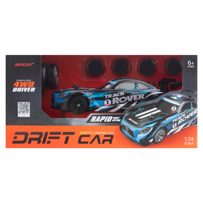 1:24 Scale RC Drift Car: 4WD, Interchangeable Tires, High Speed